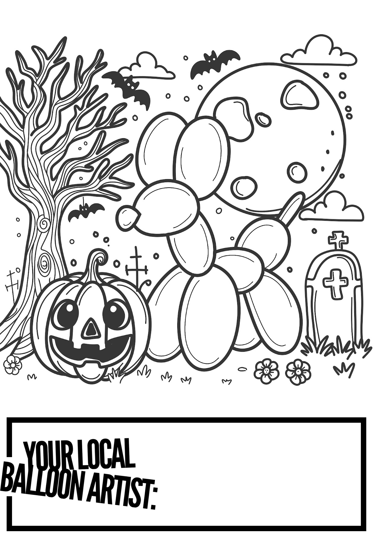 Halloween coloring page