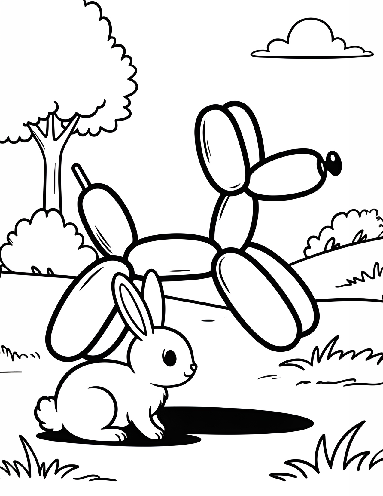 Easter coloring page