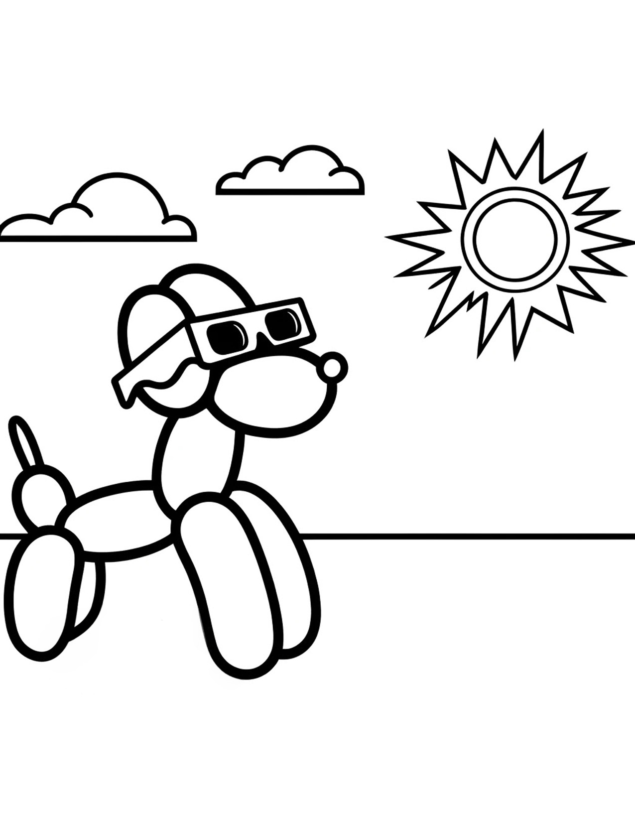 Eclipse coloring page