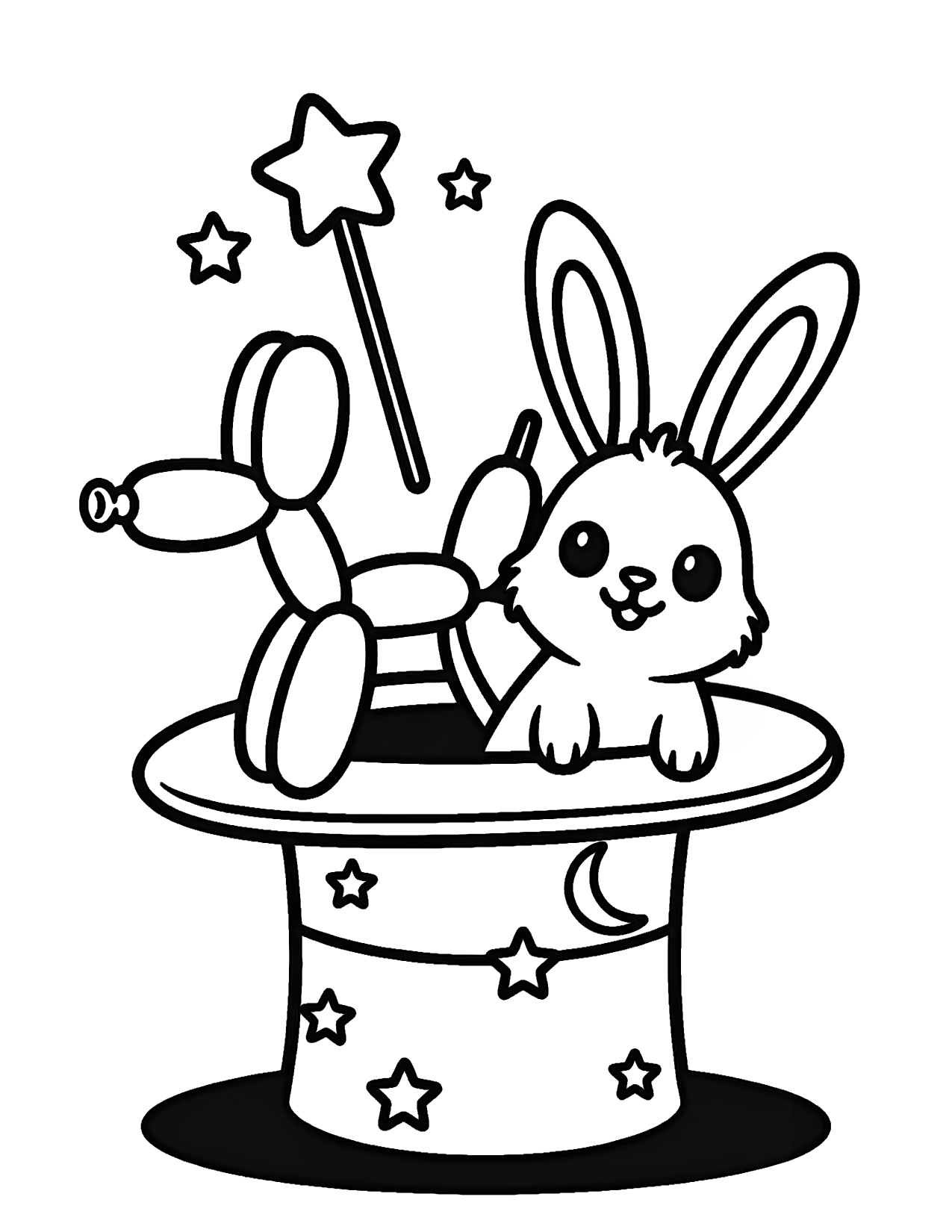 Magic coloring page