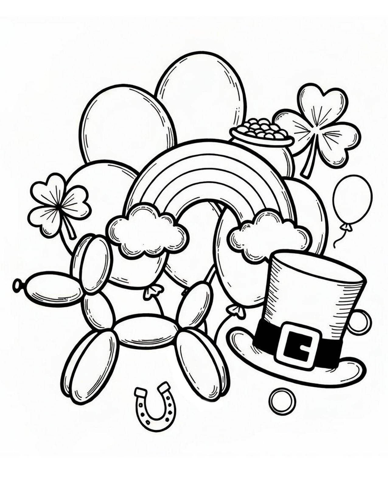St. Patrick's Day coloring page