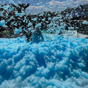 colored foam party